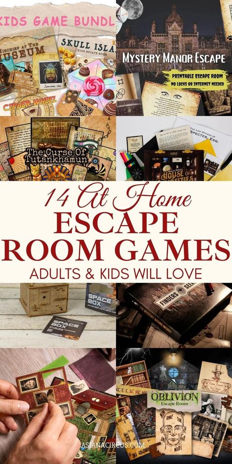 At Home Escape Room, Home Escape Room, Games To Play At Home, Escape Room Games, Escape Room Diy, Printable Escape Room, Virtual Team Building, Icebreaker Games, Teaching Latin