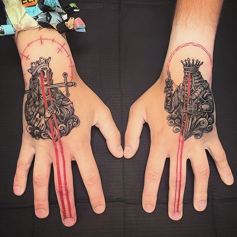 𝐌𝐈𝐂𝐀𝐇 𝐔𝐋𝐑𝐈𝐂𝐇 on Instagram: "The King and Queen." Nothing More Band, Micah Ulrich, Queen Of Nothing, Queen Tattoo, King Tattoos, Gangsta Style, Greek Tattoos, Black Ink Tattoos, King And Queen