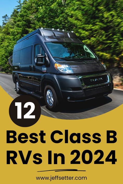 Wondering what amazing Class B RVs are out there in 2024? We've created an (almost) complete list. Check out our favorites at Jeffsetter Travel. Class B Rv Vans, Rear Bike Rack, Class B Rv, Ford Excursion, Class B, Bike Rack, Diesel Fuel, Van Life, Rv