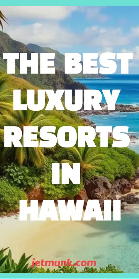 Luxury Resorts in Hawaii Hawaii Honeymoon Resorts, Hawaii Tips, Grand Hyatt Kauai, Resorts In Hawaii, Kauai Resorts, Moana Surfrider, Hawaiian Resorts, Jungle Resort, Turtle Bay Resort