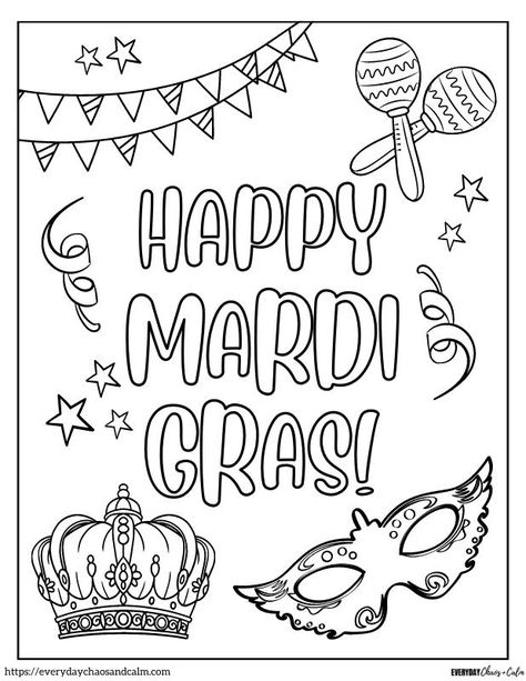 Mardi Gras Color Sheets, Fat Tuesday Activities For Kids, Mardi Gras Color Sheets For Kids, Mardi Gras Maternelle, Mardi Gras Coloring Pages Free Printable, Mardi Gras Coloring Pages, Mardi Gras Activities, Mardi Gras Cake, Mardi Gras Crafts