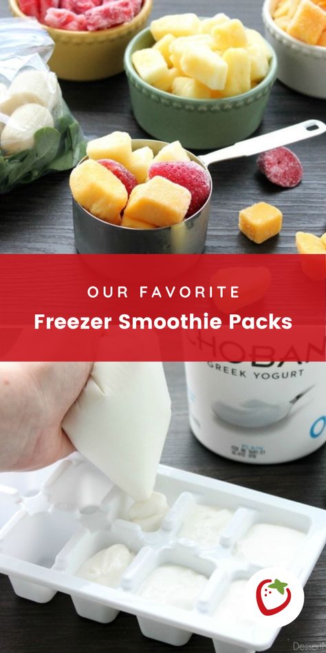 Smoothie In A Bag, Healthy Smoothie Freezer Packs, Diy Smoothie Packs, Freezing Yogurt For Smoothies, Freezer Smoothie Recipes, Smoothie Bags Freezer Recipes, Freezer Prep Smoothies, Smoothie Kits Freezer, Prep Ahead Smoothies