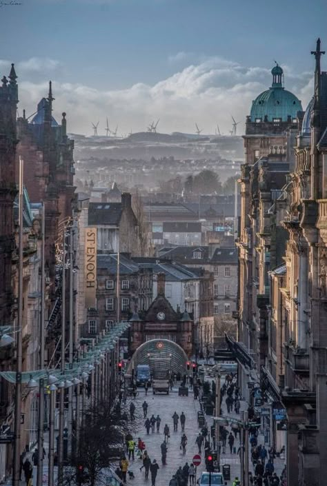 Glasgow Buchanan Street, Buchanan Street Glasgow, Scotland Glasgow Aesthetic, Glasgow Scotland Aesthetic, Glasgow Streets, Glasgow Aesthetic, Glasgow Buildings, Glasgow Photography, Glasgow Architecture