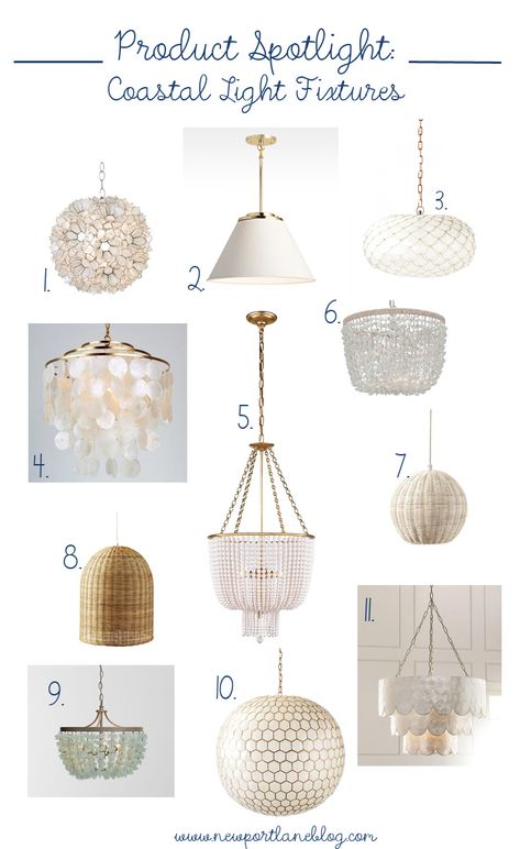 Coastal light fixtures perfect for any budget Coastal Kitchen Wall Art, Breakfast Area Chandelier, Coastal Bedroom Light Fixtures, Coastal Chandeliers Light Fixtures, Modern Coastal Light Fixtures, Charleston Inspired Decor, Coastal Modern Lighting, Fun Light Fixtures, Coastal Bedroom Lighting