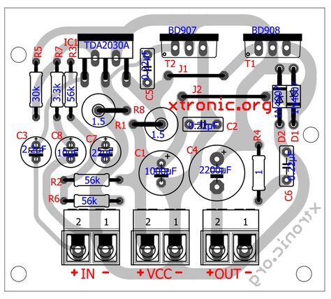 40 watt amplifier transistor TIP142 layout 700x632 tda2030 tda power amplifier circuit power amplifier Circuits Audio amplifier tda Amplifier circuit audio amplifier TDA2030 + transistors BD908/BD907 18W HI FI audio amplifier Amplificatori Audio, Mini Amplifier, Hifi Amplifier, Diy Amplifier, Electrical Circuit Diagram, Car Audio Amplifier, Speaker Amplifier, Subwoofer Amplifier, Electronic Schematics