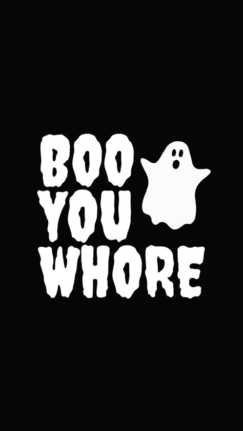 Halloween wallpaper mean girls boo you whore orange spooky ghost Halloween Wallpaper Lockscreen Iphone, Funny Halloween Wallpaper Aesthetic, Halloween Girl Wallpaper, Halloween Funny Wallpaper, Mean Girls Halloween Wallpaper, Halloween Quote Wallpaper, Funny Halloween Wallpaper Iphone, Halloween Quotes Wallpaper, Funny Halloween Backgrounds