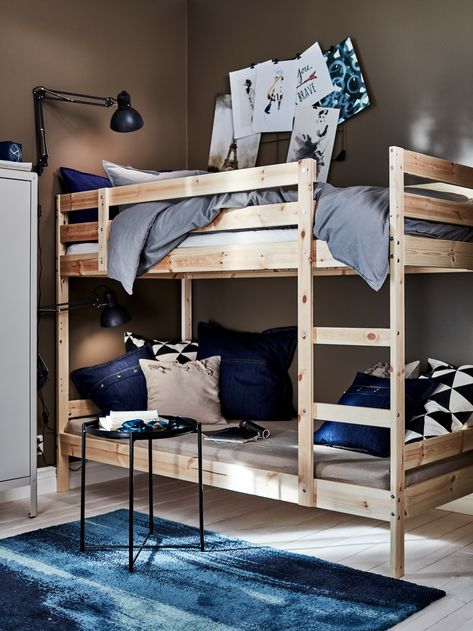 Ikea Mydal Bunk Bed Hack, Affordable Bunk Beds, Ikea Mydal, Single Loft Bed, Ikea Bunk Bed, Convertible Bunk Beds, Single Bunk Bed, Beds For Small Spaces, Best Home Interior Design