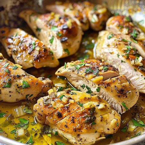 Garlic Butter Baked Chicken Breast Recipe - Garlic Butter Baked Chicken, Butter Baked Chicken, Butter Herb, Beginner Cook, Chicken Boneless Breast Recipes, Chicken Breast Tenderloins, Garlic Baked, Chicken Tenderloin, Roasted Garlic Chicken