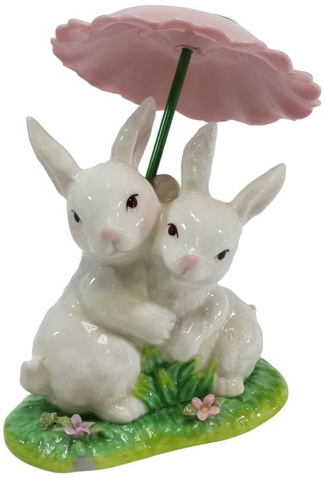 Figurine, Rooms Decoration, Porcelain Rabbit, Ceramic Rabbit, Egg Decor, Ceramic Bunny, Decorative Lights, Rabbit Figurine, Easter Season