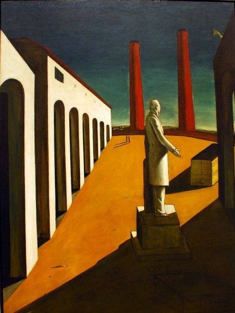 Metafisica: Giorgio de Chirico - The Enigma of a Day Giorgio De Chirico, Metaphysical Art, Art Picasso, Italian Artist, Traditional Paintings, Blender 3d, Vintage Artwork, Museum Of Modern Art, Art Google