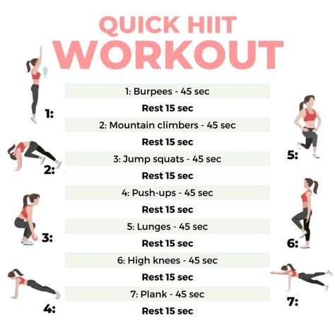 Burn calories and shed fat with this quick and easy at home workout. Perfect workout to help breakup the long WFH day At Home Hiit Workout, At Home Routine, Home Hiit Workout, At Home Hiit, Quick Hiit Workout, Hiit Workouts Fat Burning, Home Hiit, Low Impact Hiit, Home Routine