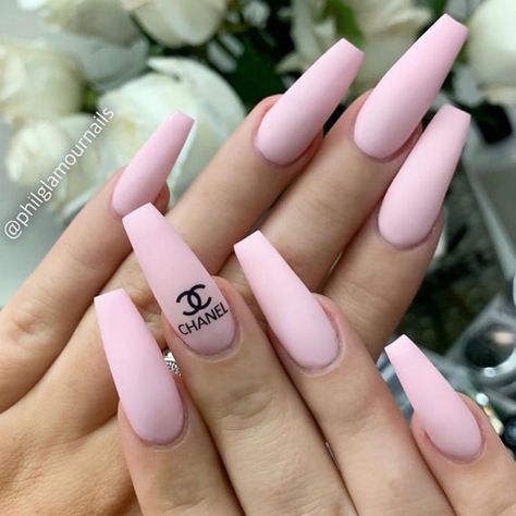 Clip On Nails, Chanel Nails, Glamour Nails, Ballerina Nails, Summer Acrylic Nails, Dream Nails, Coffin Nails Designs, Fire Nails, Pretty Acrylic Nails