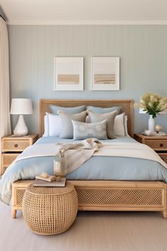 Feng Shui Bedroom Decor, Small Modern Bedroom, Costal Bedroom, Beachy Room, Coastal Room, Coastal Bedrooms, Beach Bedroom, Coastal Bedroom, Bedroom Refresh