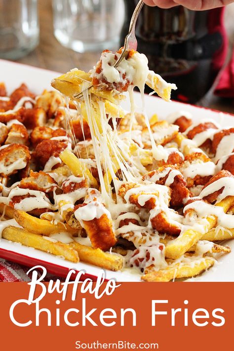 This easy recipe for Buffalo Chicken Fries will prove that game day eats can be easy, cheap, but still crazy delicious! Buffalo Chicken Fries, Chicken Fries, Easy Cheap, Easy Weeknight Dinners, Game Day Food, Delicious Meals, Easy Weeknight Meals, Buffalo Chicken, Cooking Dinner