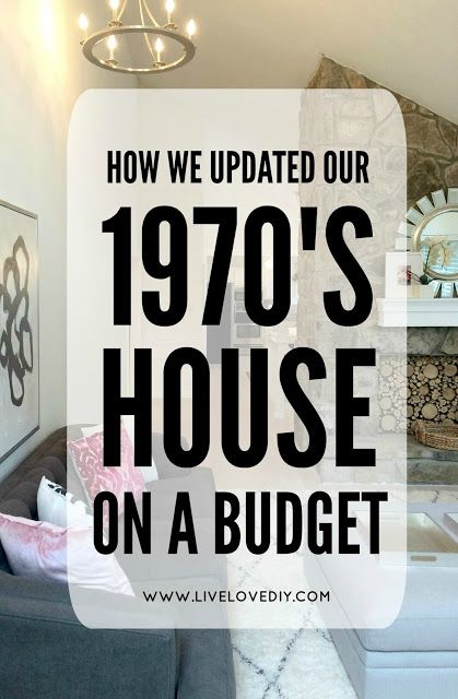 How We Updated Our 1970s House on a Budget. TONS of before and after pictures! So many ideas! 1970 House Remodel, 1970s House Remodel, House On A Budget, 1970s House, 70s House, Living Room Reveal, 1970s Home, 70s Home, Inspire Me Home Decor