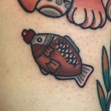 soy sauce fish Soy Sauce Fish Tattoo, Soy Sauce Tattoo, Soy Sauce Fish, Food Tattoo, Dog Print Tattoo, Tattoos For Dog Lovers, Dog Memorial Tattoos, Dog Paw Tattoo, Food Tattoos