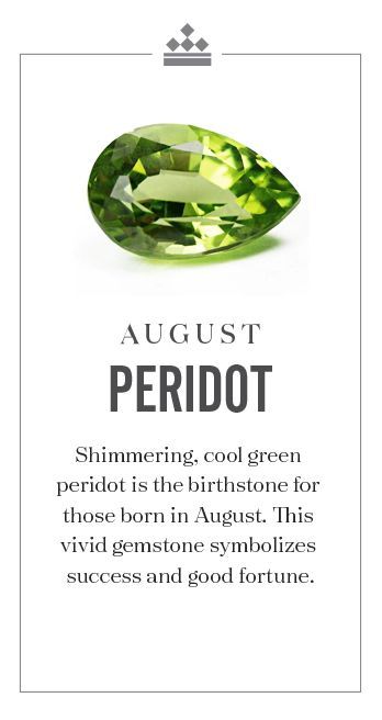 HISTORY & LORE
• Called "Gem of the Sun" by the Egyptians. According to old legends, prospectors looked for
peridot at night and located crystals by their glow. Magical attributes include power to attract
wealth and drive away evil spirits. 16th Wedding Anniversary, Gemstones Chart, August Born, Chest Congestion, Leo Women, Crystals Healing Properties, Boost Creativity, August Birthstone Jewelry, Peoples Jewellers