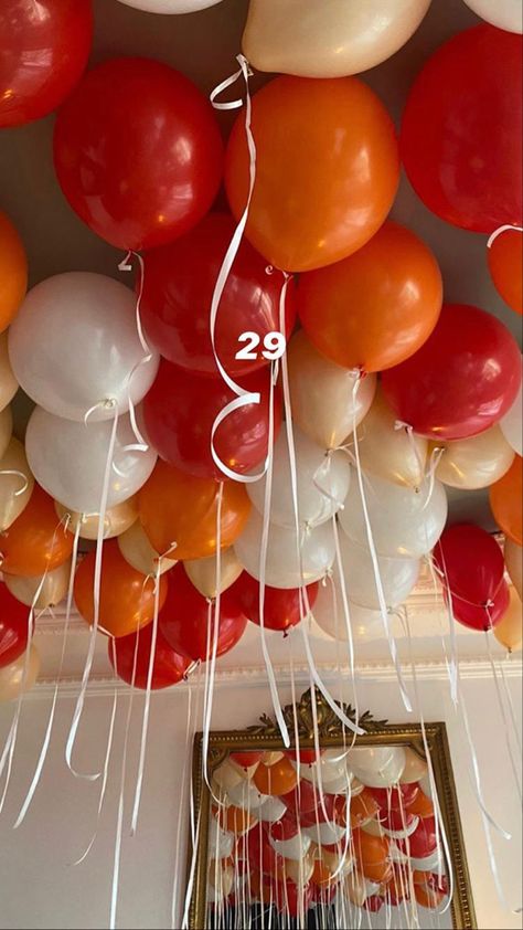 25th Birthday Themes, Birthday Ideas Nyc, 20th Birthday Ideas, Burning Embers, Backyard Dinner, 22 Birthday, Orange Birthday, Birthday Vibes, Orange Party