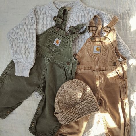 The quality of authentic Carhartt made better with age.  Classic bibs, thick work jackets, and baby overalls in perfectly faded neutral shades👌 Toddler Carhartt Overalls Outfit, Carhartt Toddler Boy Outfit, Baby Boy Carhartt Overalls Outfit, Baby Boys Outfit Ideas, Baby Boy Vintage Outfits, Southern Baby Boy Outfits, Baby Boy Carhartt Outfits, Baby Carhartt Outfit, Carhartt Baby Outfits