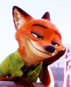 Dreamy Nick... Zootopia Nick Wilde, Zootopia Nick, Zootopia Nick And Judy, Zootopia Art, Nick And Judy, Random Gif, Nick Wilde, Disney Zootopia, Judy Hopps