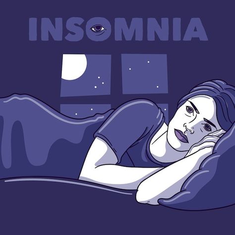 Free vector insomnia concept with woman | Free Vector #Freepik #freevector #asleep #awake #night-sleep #mental How To Fall Asleep Quickly, Snoring Remedies, Illustration People, How To Stop Snoring, Sleep Dream, Dream Symbols, When You Sleep, Sleep Problems, Night Sleep