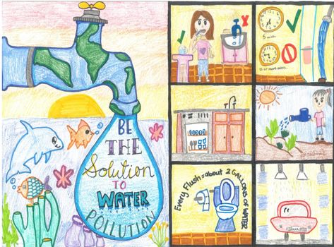 Water Awareness Poster Contest ... Watershed Poster Ideas, One Water Poster Ideas, Water Awareness Poster, Conserve Water Poster, Water Pollution Poster, Water Conservation Poster, Conservation Poster, Poster Drawing Ideas, Save Water Poster Drawing