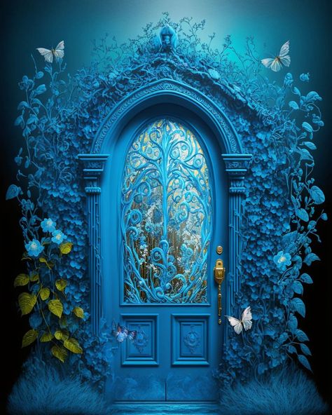 Fantasy___Journey on Instagram: “#ａｅｓｔｈｅｔｉｃ #aesthetic #aesthetics #3dvisualization #3dart #beutyfull #picture #flowerlovers #flowers #doors #fantasy #fantasyart…” Doors Drawing, Fantasy Door, Royal Interior, Royal Doors, Secret Garden Door, Magical Door, Magic Door, Drawing Series, Castle Doors