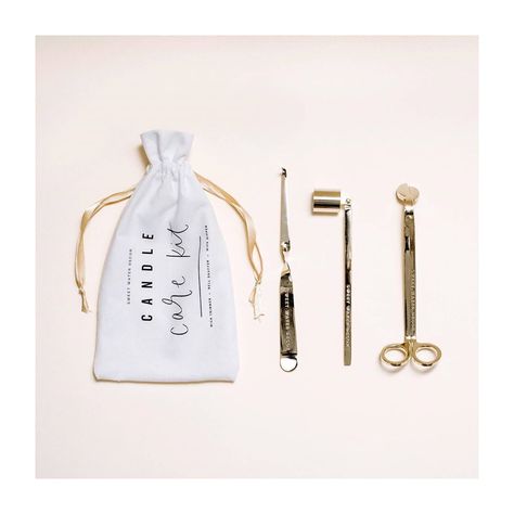 Simple Beautiful Living on Instagram: “Ensure the best care and longevity of your candles with our brass candle care kit. Also available in matte black. Shop…” Candle Wick Trimmer, Wick Trimmer, Water Candle, Candle Kits, Gold Candle, Letter Bag, Silver Candle, Candle Care, Candle Snuffer