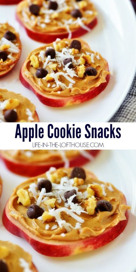 Red Delicious Apples Recipes, Life In The Lofthouse, Apple Slice Recipe, Apple Treats, Apple Cookie, Apple Snacks, Peanut Butter Snacks, Red Delicious Apples, Crock Pots