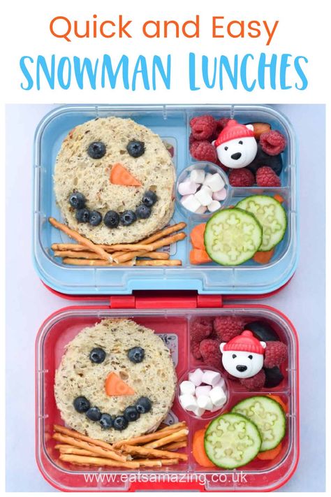 Christmas Packed Lunch, Christmas Lunch Kids, Winter Lunches, Kids School Lunch Ideas, Lunches For Kids, Fun Lunches, Fun Kid Lunch, Kids Lunch Box Meals, Bento Box Lunch For Kids