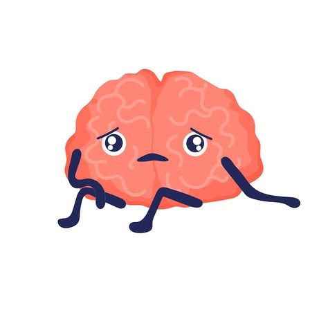 Brain Character, Cartoon Brain, Brain Icon, Brain Drawing, About Brain, Brain Illustration, Psychology Student, Motion Graphics Inspiration, Brain Function