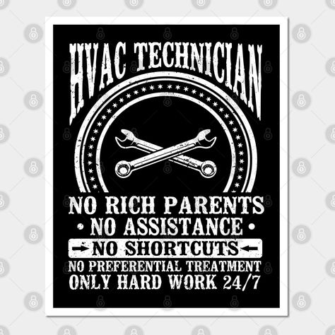 Hvac technician apparel for men and women. This Hvac Mechanic Certified Hvac Tech Hvac Technician is designed by Hvac Technician Gifts for Men and Women. -- Choose from our vast selection of art prints and posters to match with your desired size to make the perfect print or poster. Pick your favorite: Movies, TV Shows, Art, and so much more! Available in mini, small, medium, large, and extra-large depending on the design. For men, women, and children. Perfect for decoration. Hvac Tech, Equipment Operator, Heavy Equipment Operator, Mechanic Humor, Hvac Technician, Mechanic Gifts, Gifts For Men And Women, Space Ideas, Mechanical Design