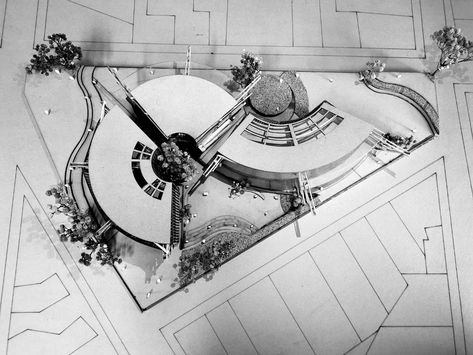 Circular Plan Architecture Concept, Curved Building Architecture, Curvy Architecture, Architecture Maquette, Site Development Plan, Curve Building, Vinyl Record Art Ideas, Circular Buildings, Concept Models Architecture