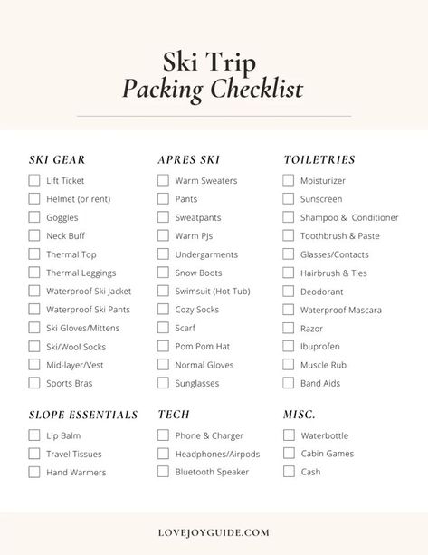 Packing List For Ski Trip, Ski Packing List, Ski Packing, Colorado Ski Trip, Winter Trip Packing List, Ski Trip Packing List, Ski Trip Aesthetic, Ski Trip Packing, Ski Pack