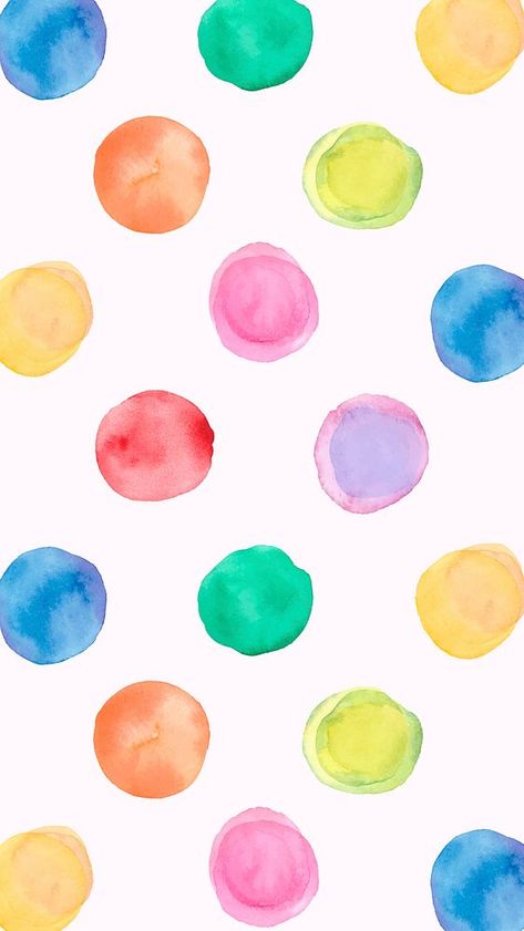 Polka Dot Wallpaper Iphone, Watercolor Iphone Wallpaper, Polka Dot Aesthetic, Iphone Wallpaper Blue, Polka Dot Wallpaper, Aesthetic Watercolor, Watercolor Dots, Wallpaper Watercolor, Polka Dots Wallpaper