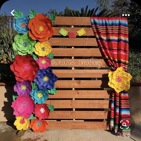 Mexican Party Backdrop, Mexican Theme Backdrop Ideas, Fiesta Theme Backdrop, Fiesta Party Backdrop, Mexican Backdrop, Mexican Theme Party Decorations, Mexican Baby Shower, Mexican Birthday Parties, Mexican Party Decorations