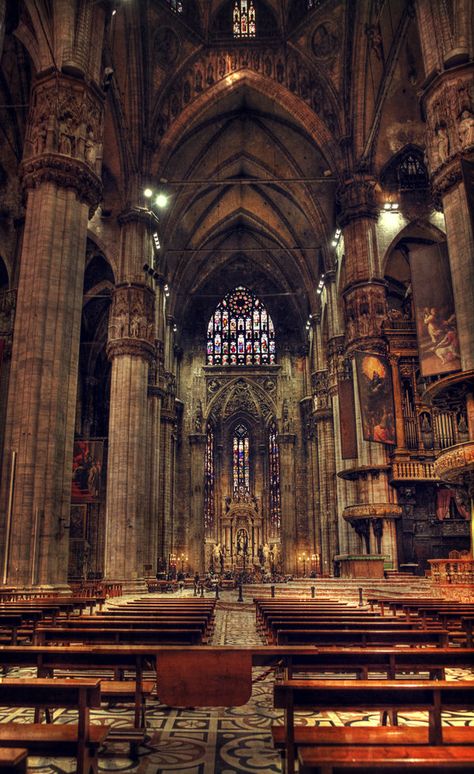 Duomo, Milano church, italy. #architecture #milan #duomo #milano #italy Milan Duomo, College Architecture, Milan Cathedral, Italy Architecture, Church Images, Church Aesthetic, Gothic Cathedrals, Cathedral Architecture, Milano Italy