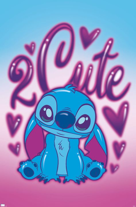 PRICES MAY VARY. This Trends Disney Lilo and Stitch - 2 Cute Wall Poster uses high-resolution artwork and is printed on PhotoArt Gloss Poster Paper which enhances colors with a high-quality look and feel High-quality art print is ready-to-frame or can be hung on the wall using poster mounts, clips, pushpins, or thumb tacks Made in the USA and Officially Licensed Easily decorate any space to create the perfect decor for a party, bedroom, bathroom, kids room, living room, office, dorm, and more Pe Lilo And Stitch Drawings, Movie Artwork, Lilo Y Stitch, Stitch Drawing, Stitch And Angel, Cute Stitch, Pop Art Print, Lilo Stitch, Stitch 2