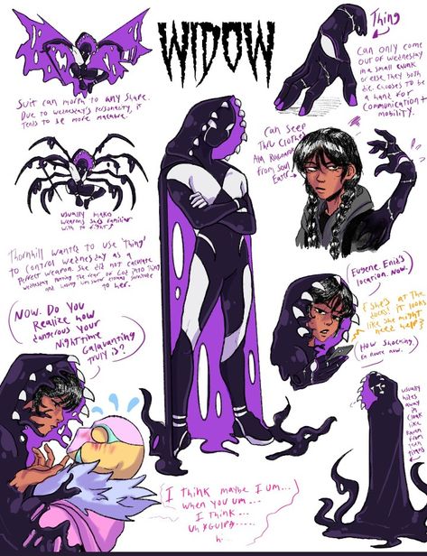 Spider Names, Venom Oc, Spider Sonas, Spider Character, Spiderman Oc Art, Spider Oc, Addams Wednesday, Spider Suit, Spider Sona