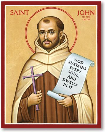 St John of the Cross Saint John Of The Cross, St John Of The Cross, Monastery Icons, Carmelite Saints, John Of The Cross, Cross Icon, Saint Teresa Of Avila, Christian Icons, Saint Teresa