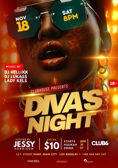 Night Party Flyer Design, Make Up Flyer Design, Party Flyers Design, Video Cover Design, Party Fliers, Party Flyer Ideas, Night Club Flyer Design, Best Poster Design, Club Poster Design