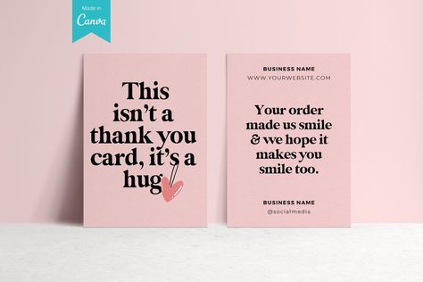 Fimo, Thank You For Your Purchase, Thank You Notes For Customers, Thanks Card For Customer, Thank You Card, Business Packaging Ideas, Business Branding Inspiration, Thank You Customers, Small Business Cards