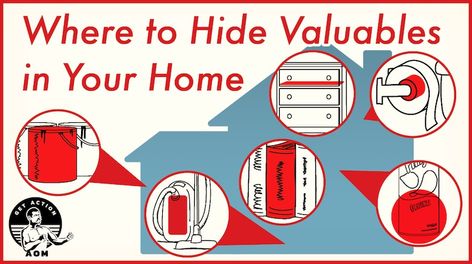 11 Secretive Spots to Hide Valuables in Your Home | The Art of Manliness Oatmeal Canister, False Bottom, Survival Essentials, Modern Garage Doors, Hide Money, College Textbook, Pringles Can, Secret Safe, Modern Garage