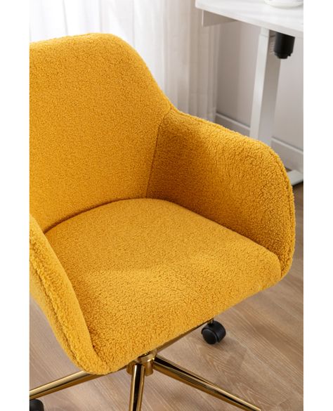 ✨ Elevate your workspace with our Modern Teddy Fabric Adjustable Office Chair in Yellow! 🌟 This chic and comfortable chair is the perfect addition to any home office setup. 💛✨ #officechair #homedecor #workfromhome #modernoffice #comfortzone #yellowaesthetics #deskchair #officeessentials #productivity #cozy #trendy 🌞 Shop Now https://www.platinum-level.com/products/modern-teddy-fabric-material-adjustable-height-360-revolving-home-office-chair-with-gold-metal-legs-and-universal-wheel-for-indoor... Adjustable Office Chair, Teddy Fabric, Home Office Setup, Office Essentials, Home Office Chairs, Office Setup, Fabric Upholstery, Comfortable Chair, Modern Office