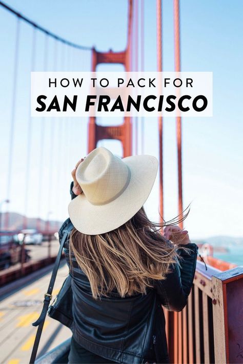 How to pack for a trip to San Francisco, California any time of the year! Free printable packing checklist included Cute San Francisco Outfits, Northern California Style Outfits, San Fran Outfits, Vacation Pack List, San Francisco Packing List, San Francisco Aesthetic Outfits, Packing Advice, San Francisco Vacation, Pack List