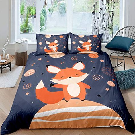 Fox Themed Bedroom, Fox Bedroom, Fox Room, Fox Things, Bear Bedding, Animal Decorations, Chinese Panda, Bamboo Print, Fox Decor