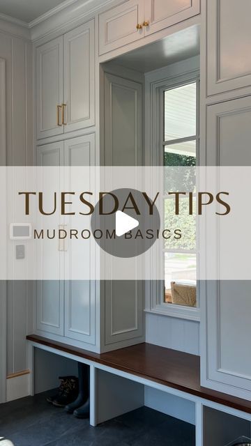 John C Sanders and Company on Instagram: "Tuesday Tip 👷🏼‍♂️ . We’re back this week covering the basics on how to make your mudroom work best for you.  . 1. Location—position your mudroom between where you’re going to park and your kitchen (and your laundry room if you can.) 2. Components—incorporate great cabinetry. Plan enough storage for each member of your family and the everyday items they need to store.  3. Drop Zone—have an area where you can drop your keys, mail, etc.  4. Work Zone—if you have the space, create an area where you can work through household duties. This functions as a command center of the home and can make your life so much easier.  . . .  #tuesdaytips #howto #mudroom #cabinets #cabinetry #backtoschool #storage #organization #reelsinstagram #reels #reel #johncsande Cabinet Drop Zone, Mudroom Cabinet Organization, Key Drop Zone, Command Center Cabinet, Drop Station Entryway, Drop Zone Cabinet, School Drop Zone, Corner Mudroom Ideas, Kitchen Drop Zone