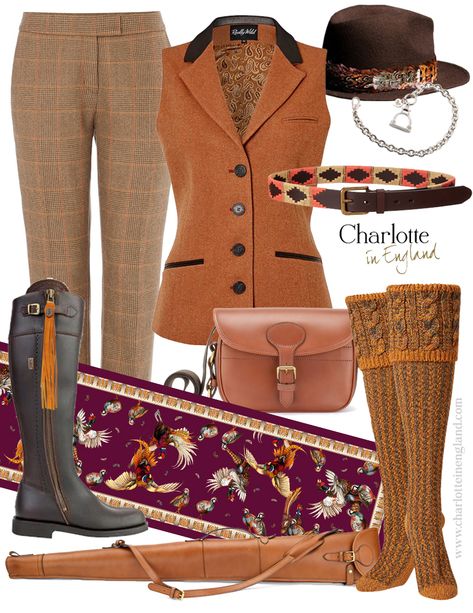 English Country Outfits Women, English Country Style Outfits, British Style Outfits, British Style Women Outfits, Country Outfits Women, British Country Style, Style Anglais, Tweed Waistcoat, A Prom Dress