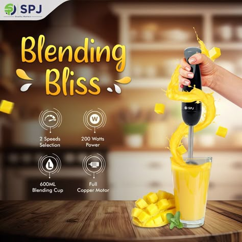 blender Way To Happiness, Appliances Design, Kitchen Electronics, Social Media Advertising Design, Electronic Appliances, Hand Blender, Fancy Video, Corporate Business, Advertising Design