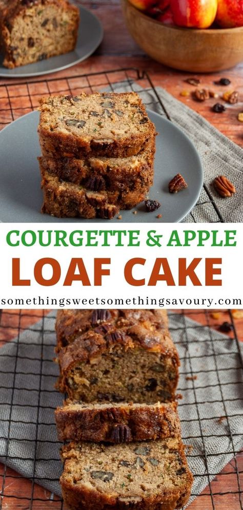 Courgette Loaf, Loaf Tin Recipes, Fruit Loaves, Corvette Cake, Courgette Cake Recipe, Courgette Recipe, Easy Lemon Drizzle Cake, Courgette Recipes, Apple Loaf Cake